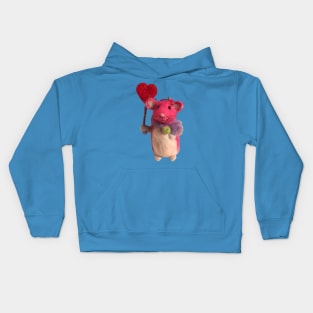 Valentine mouse Kids Hoodie